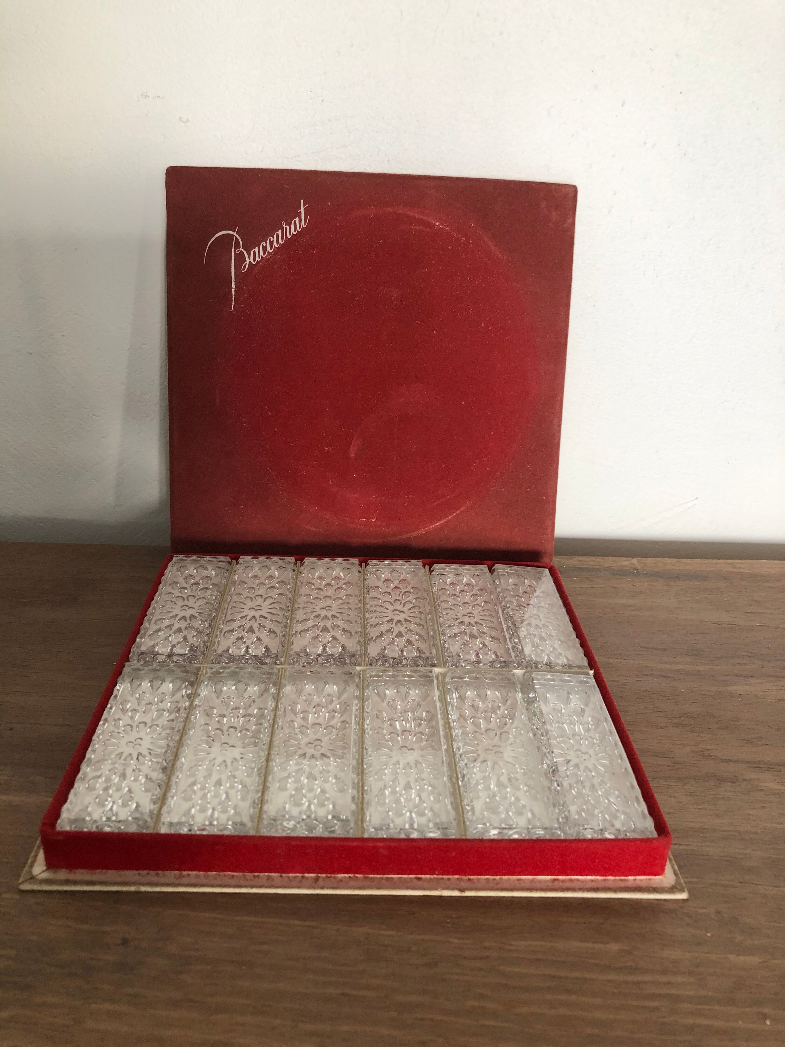 12 Baccarat crystal knife holder