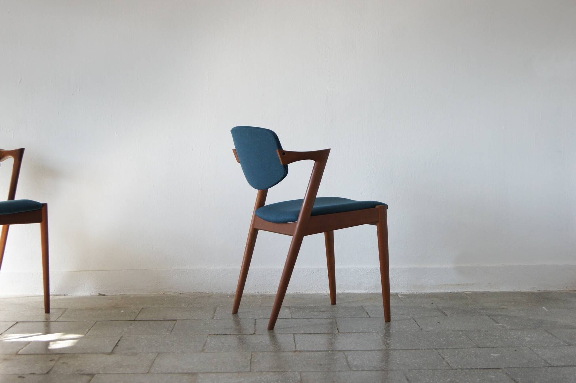 Chaises en teck modèle 42 par Kai Kristiansen pour Schou Andersen, ensemble de 6