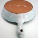 Large frying pan, casserole, signed enamelled ceramic by Humbert Pittari Vallauris.