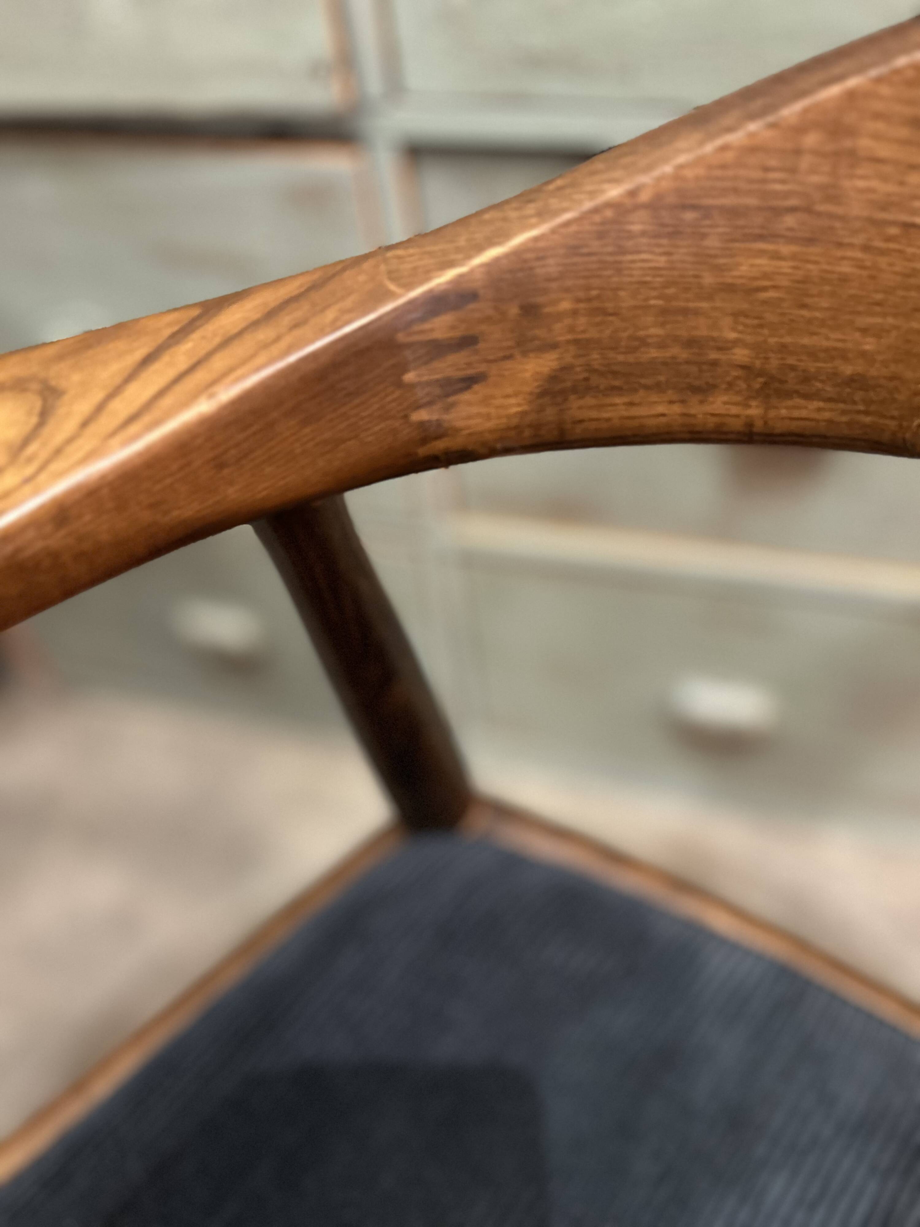 Scandinavian armchair in the style of Hans Wegner.