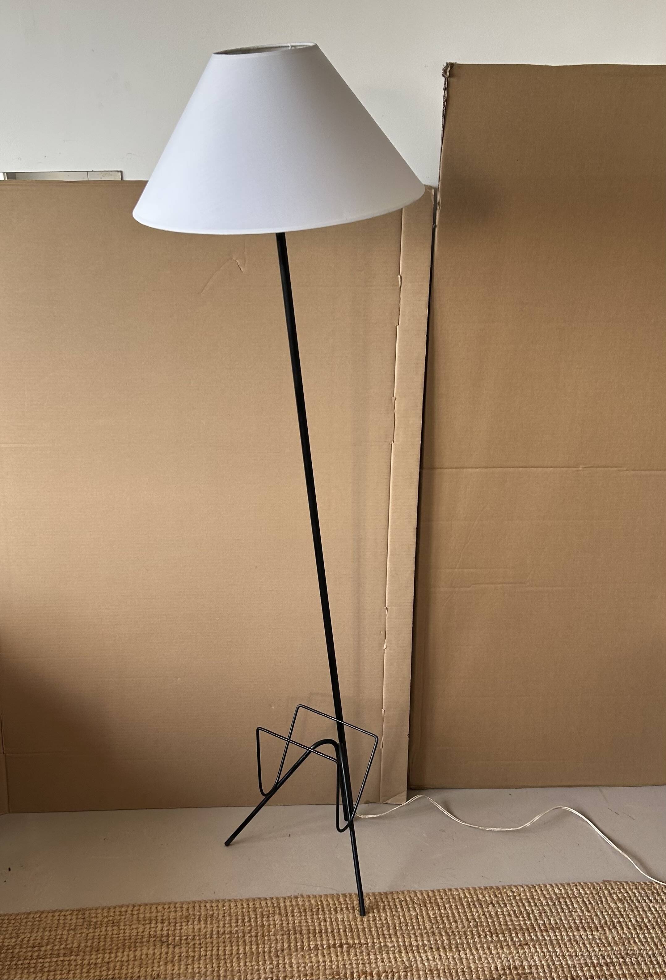 Lampadaire porte-revues années 50
