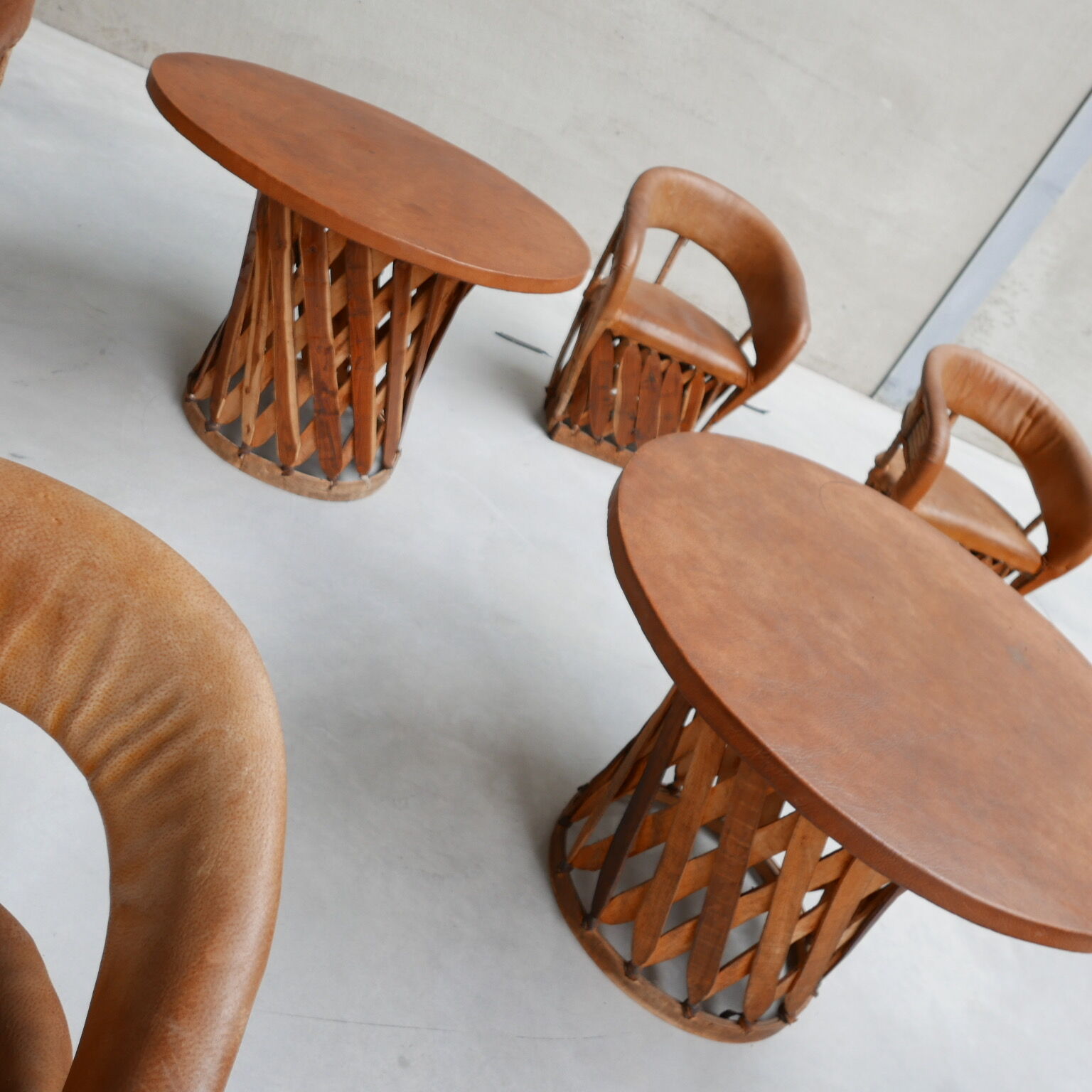 Set of Mid-Century Art Populaire Dining Chair and Table Set