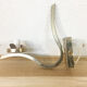 Vintage brass wall light 1950