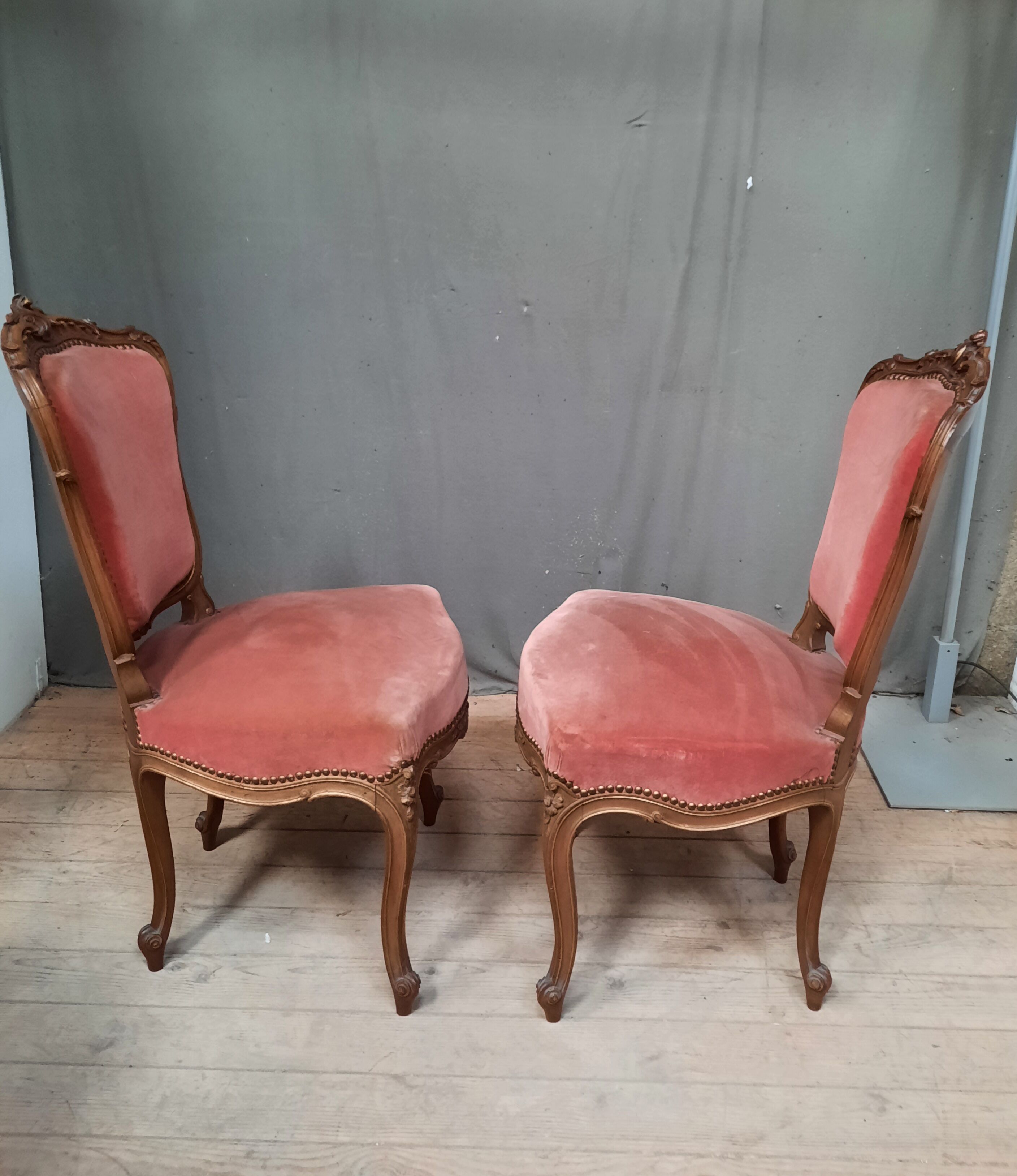 Pair of Louis XV style chairs