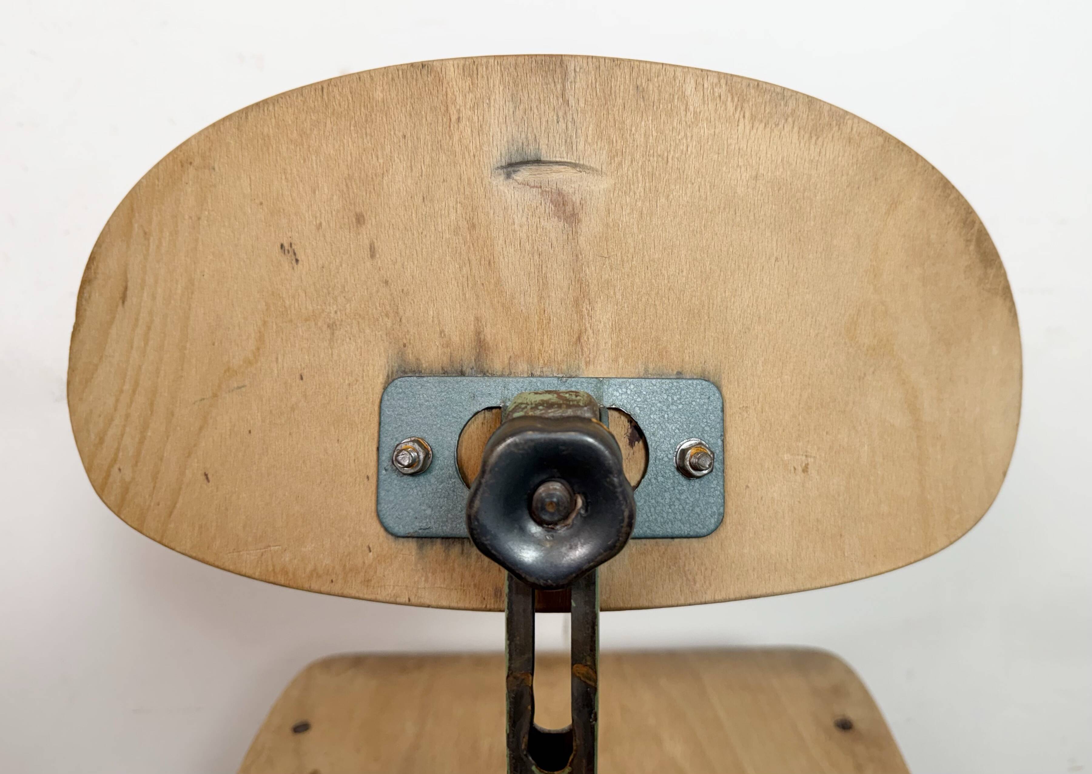 Green Industrial Workshop Chair, 1950s