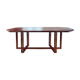 Burgundy Pierre Vandel dining table vintage 1970s