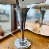 1950s metal mushroom lamp