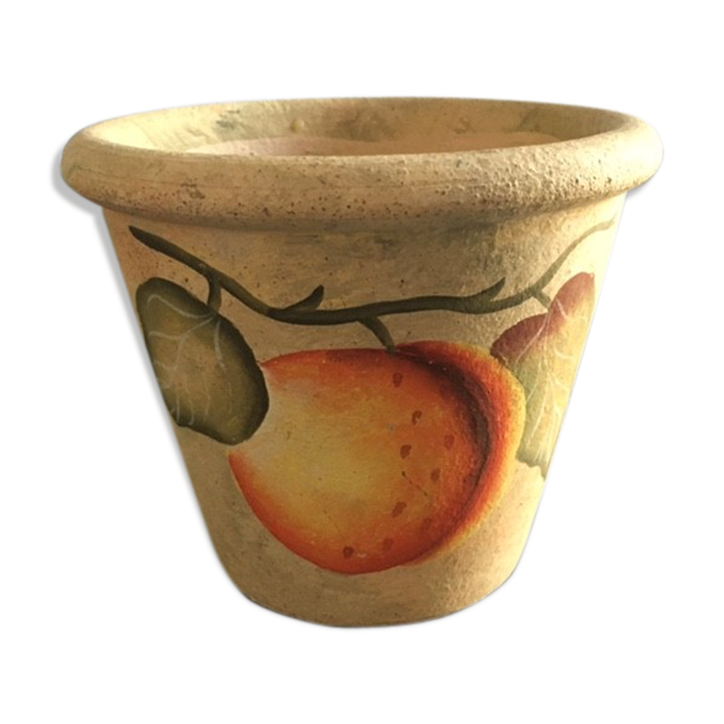 Apricot decor flowerpot
