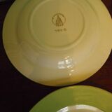 Prestige plates by Lamandinoise, 1950s, 3 colours, Set of 12