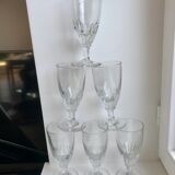 Set of 6 wine glasses / absinthe xxth