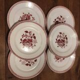 6 Lunéville plates 22 cm