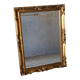 Miroir en bois doré biseauté
