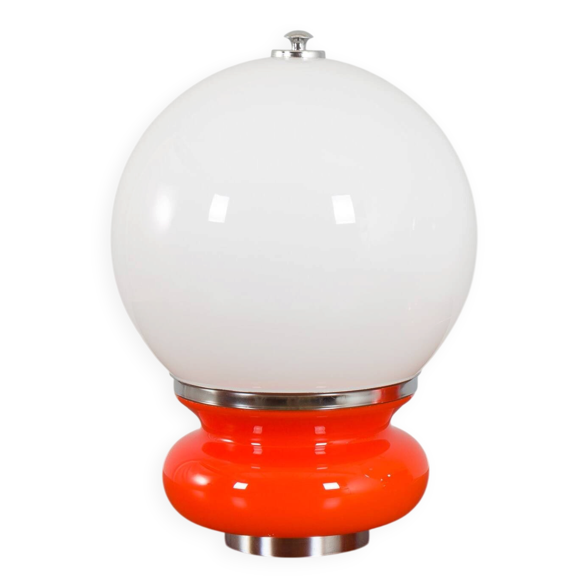 Lampe de table en verre Mazzega Murano de l'ère spatiale attribuée à Carlo Nason, Italie, 1970.