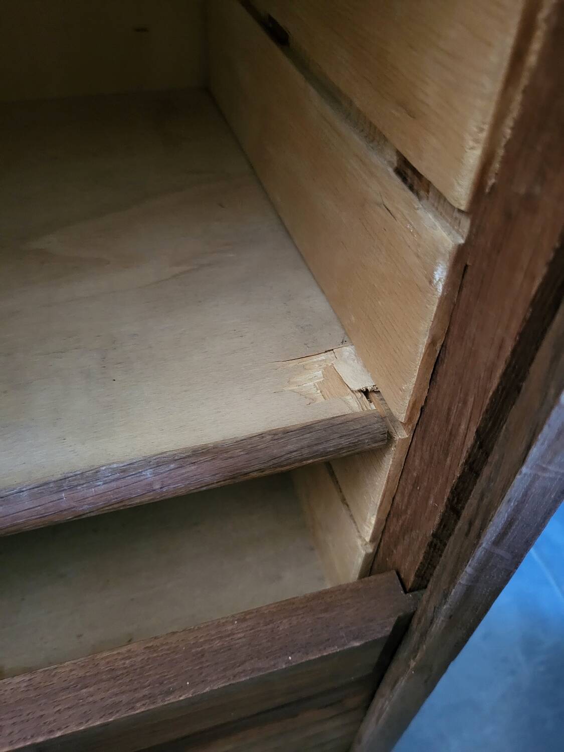 Double Oak Filing Cabinet