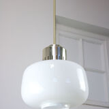 Mid-century opaline pendant lamp