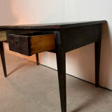 Black desk two drawers