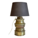 Chic brass lamp and vintage fabric