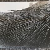 Photograph black and white silver print circa 1970 architecture
