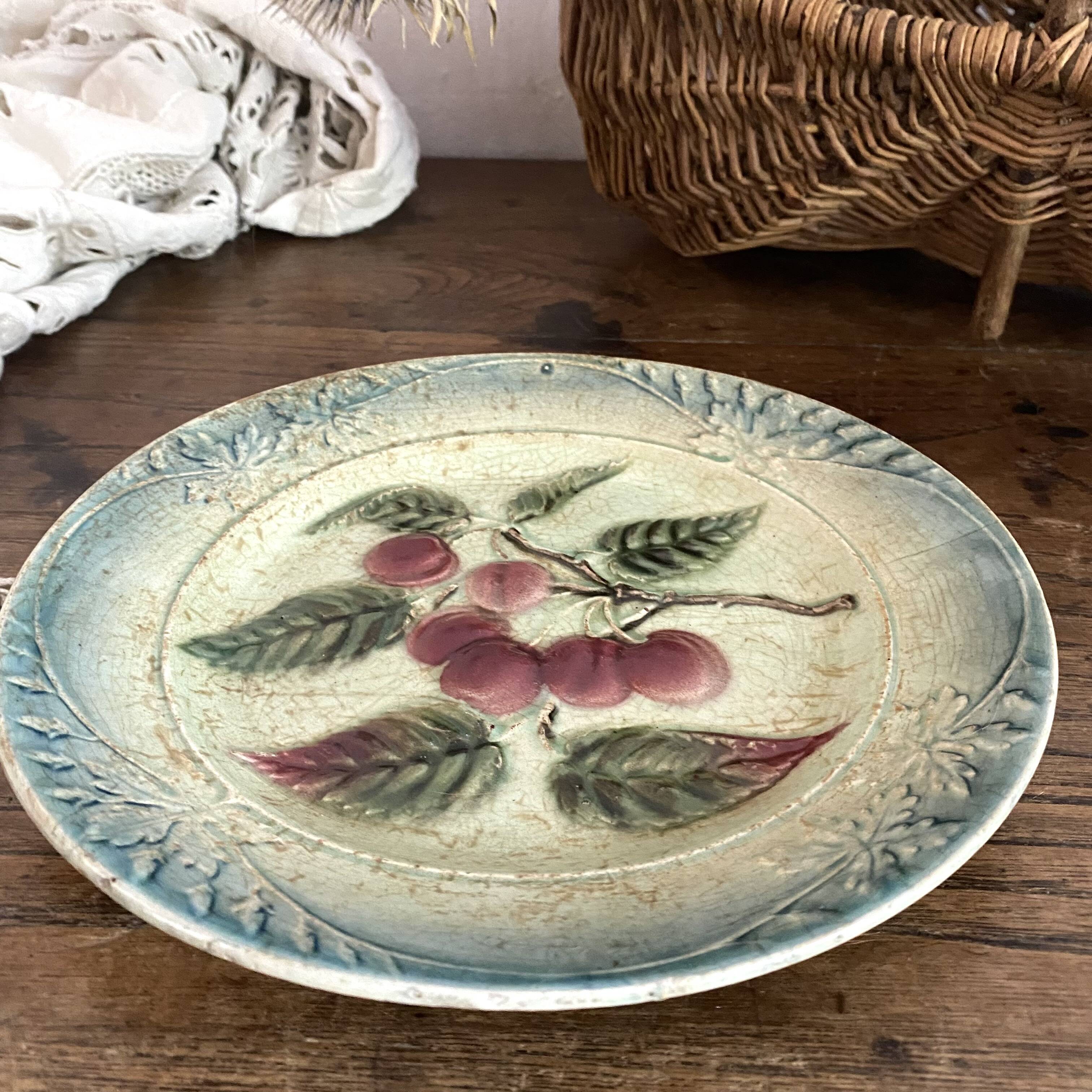 Plate of St Amand cherry slip