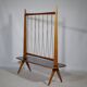 Flower Bench Cherry Wood  1960s Plant Stand