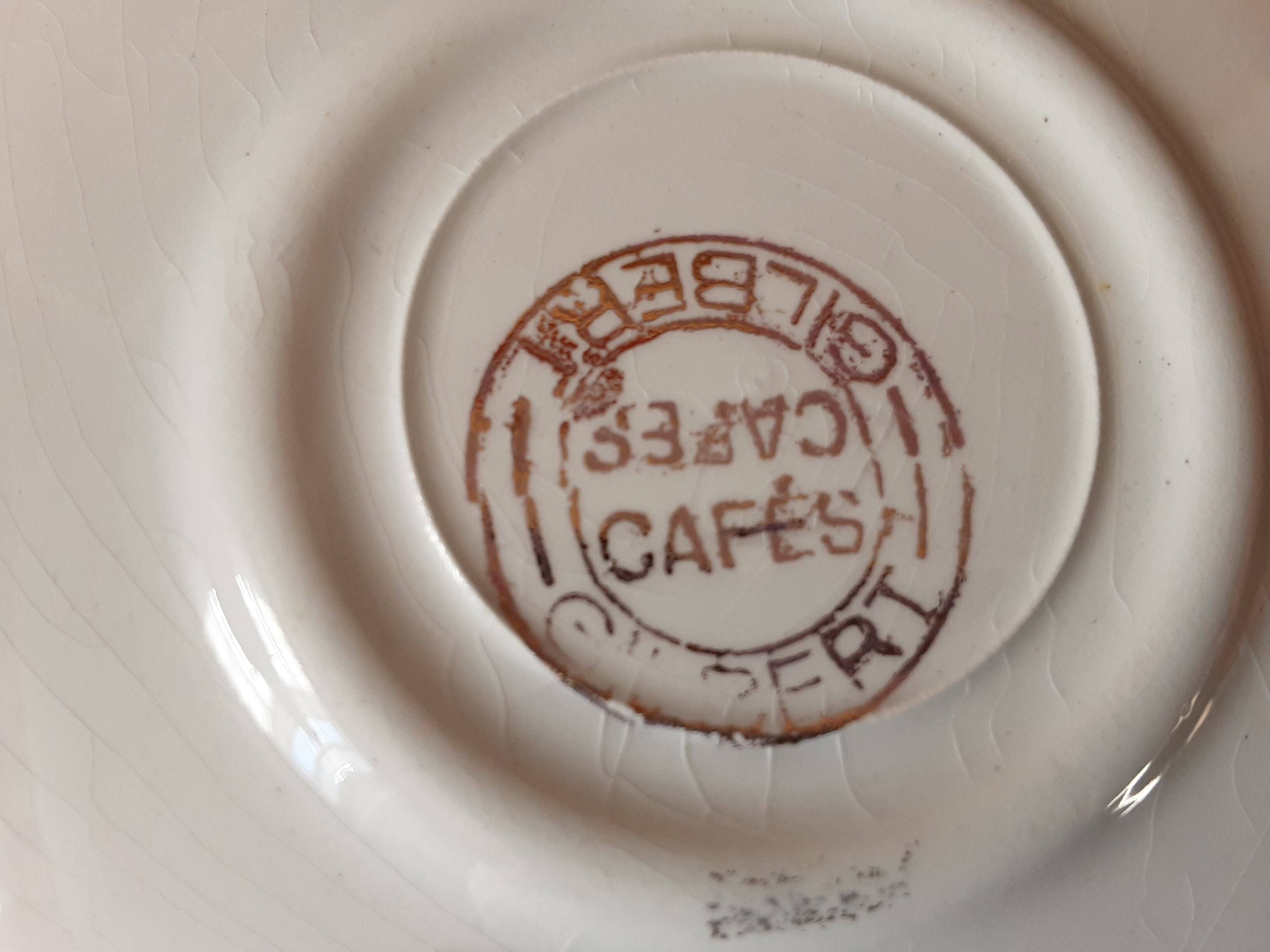 Coffee set at Café Gilbert