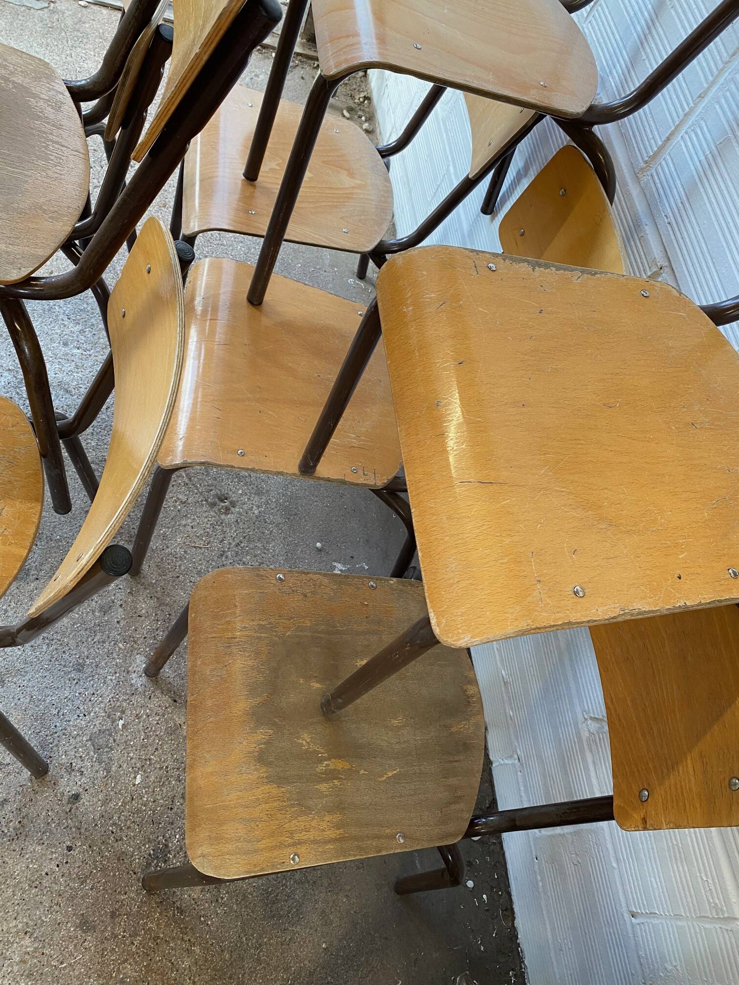 Lot 8 school chairs