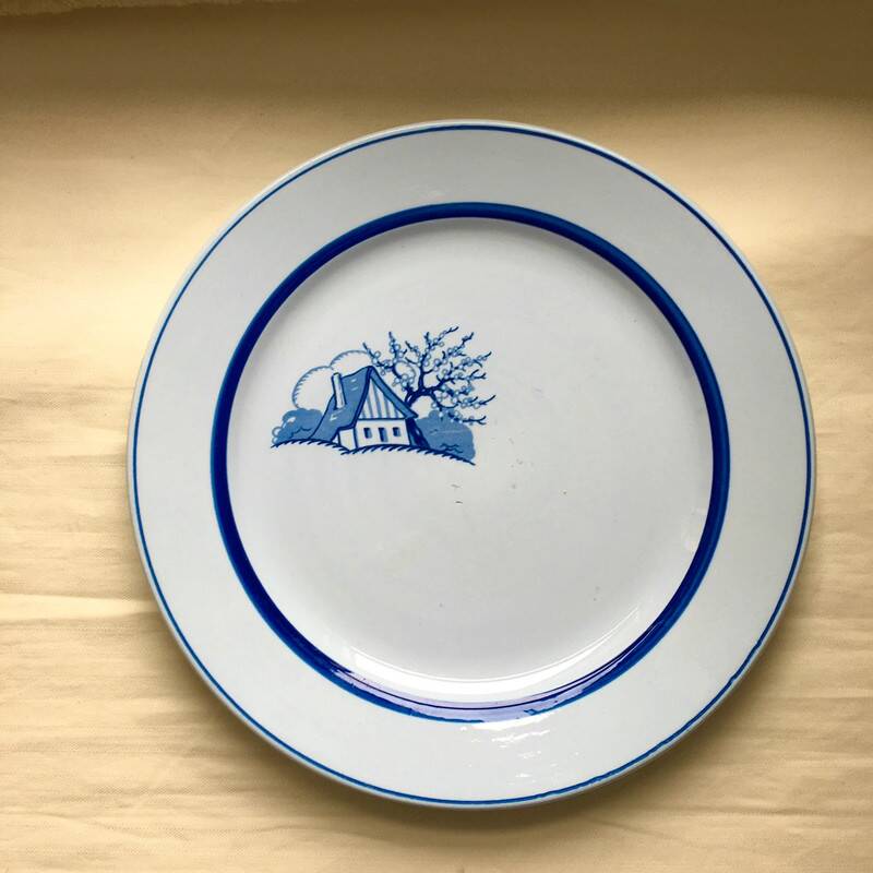 Assiette vintage Sarreguemines Aubépine