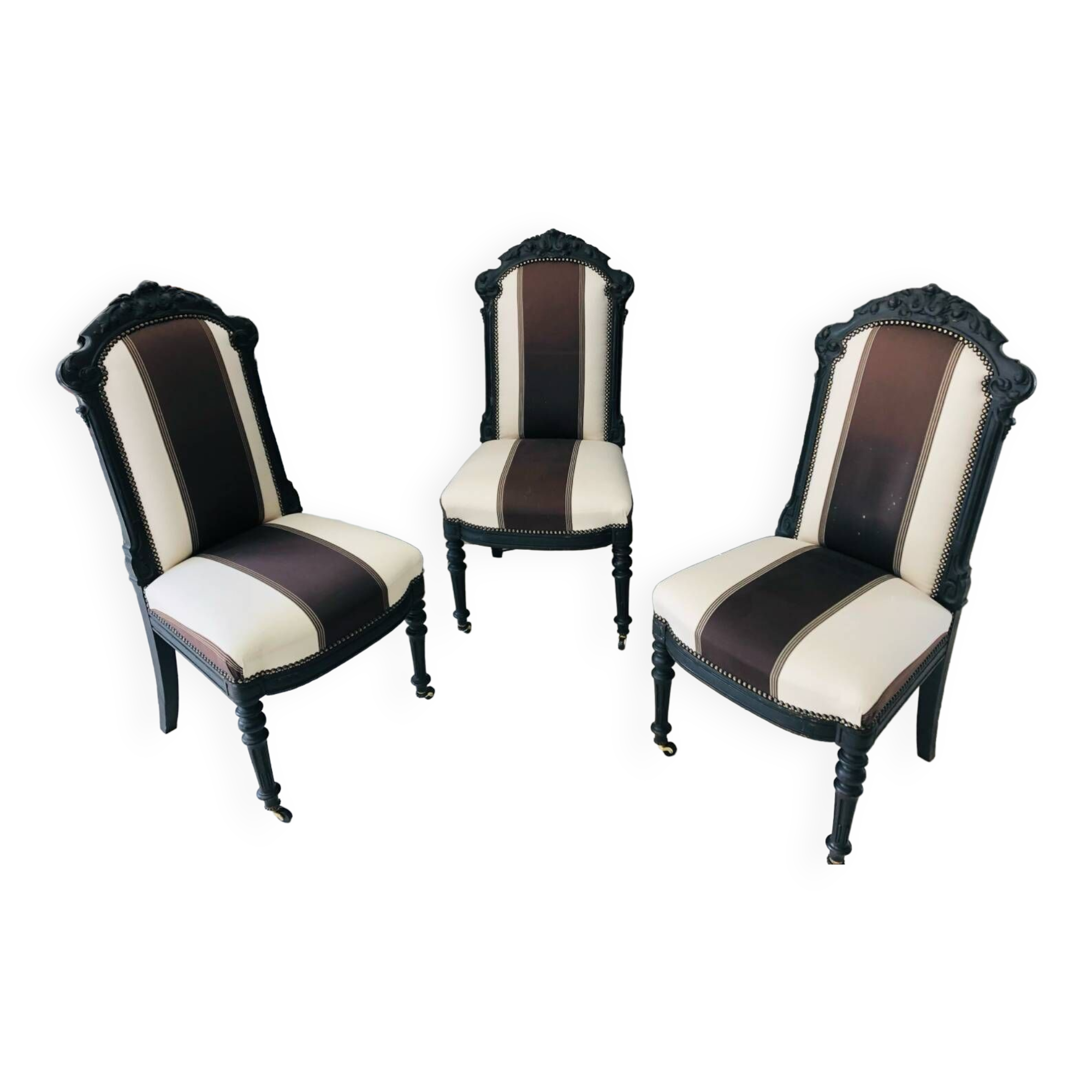 3 Napoleon III chairs