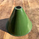Industrial lampshade in enamelled sheet metal in conical shape