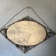 Vintage antique art deco mirror with hanging chain
