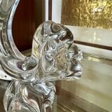 1960s Crystal Art Table Lamp for Daum France