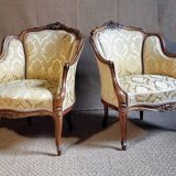 Pair of Louis XV style armchairs