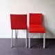 Ensemble de 2 chaises rouges .03 de Maarten van Severen pour Vitra, Suisse 1998