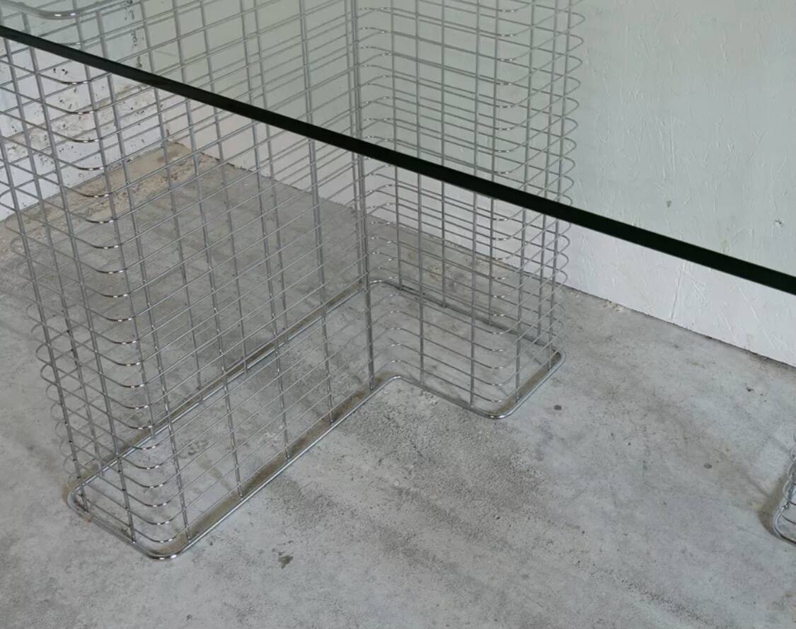 LARGE “WIRE” TABLE BY TERENCE CONRAN FOR HABITAT