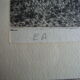 Engraving artist's proof located and signed