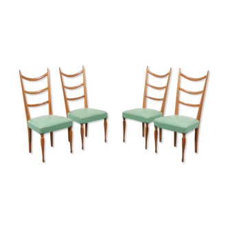 Set of 4 Italian chairs by Paolo Buffa 1950