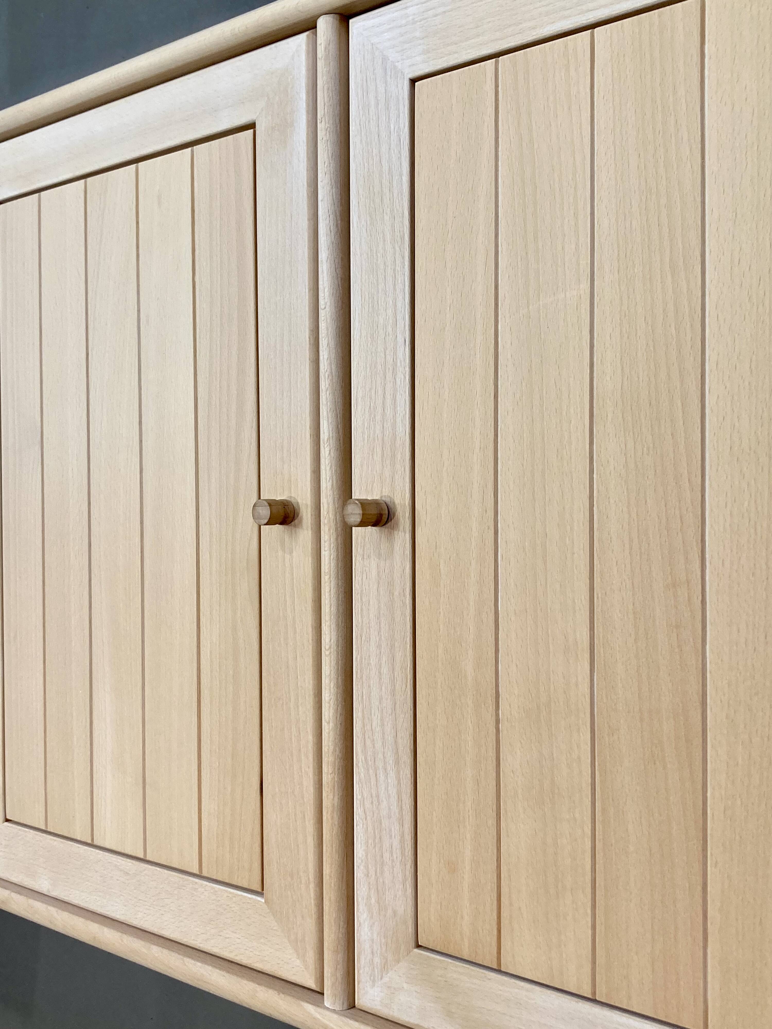 Modular solid beech sideboard "Ditlev Karsten" Scandinavian design.