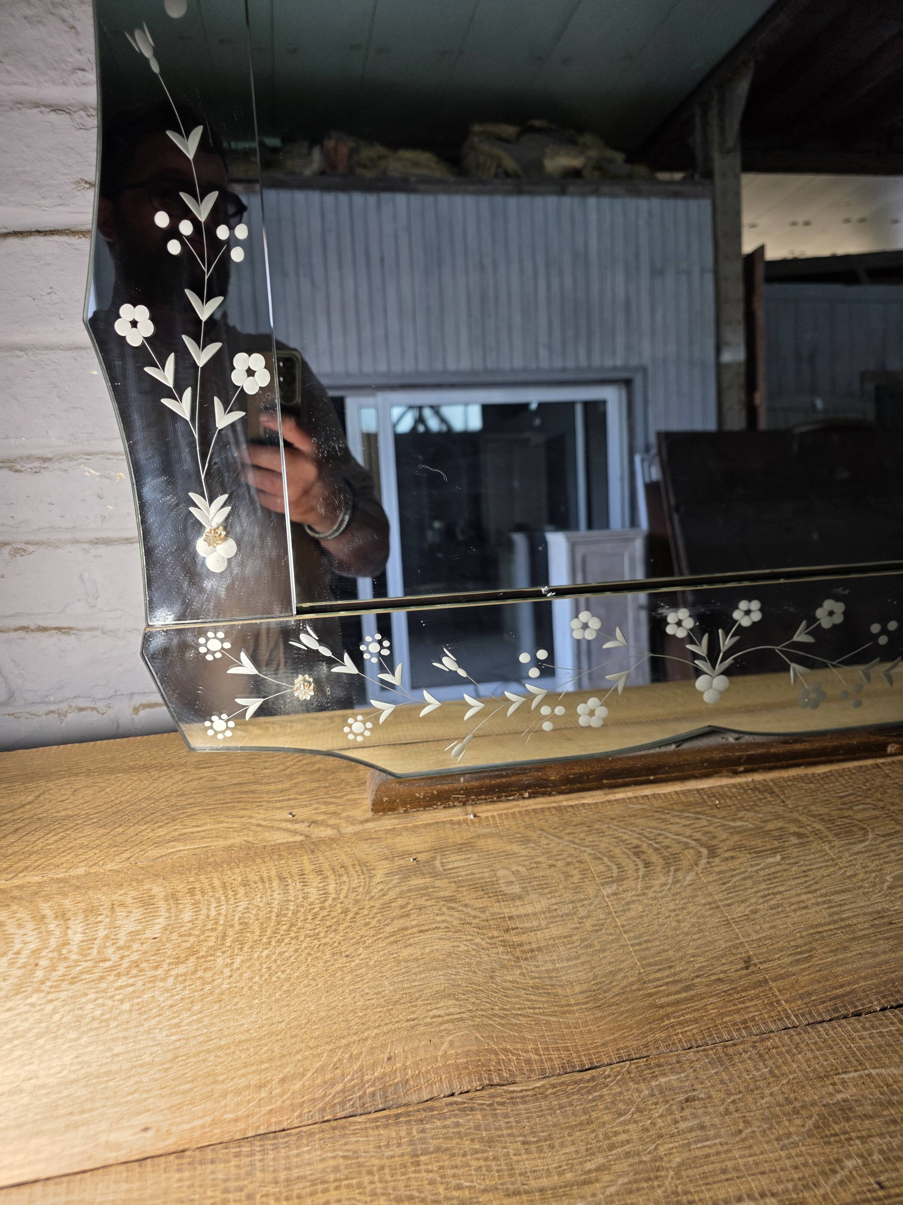 Venetian mirror Art Deco 1930s/40s