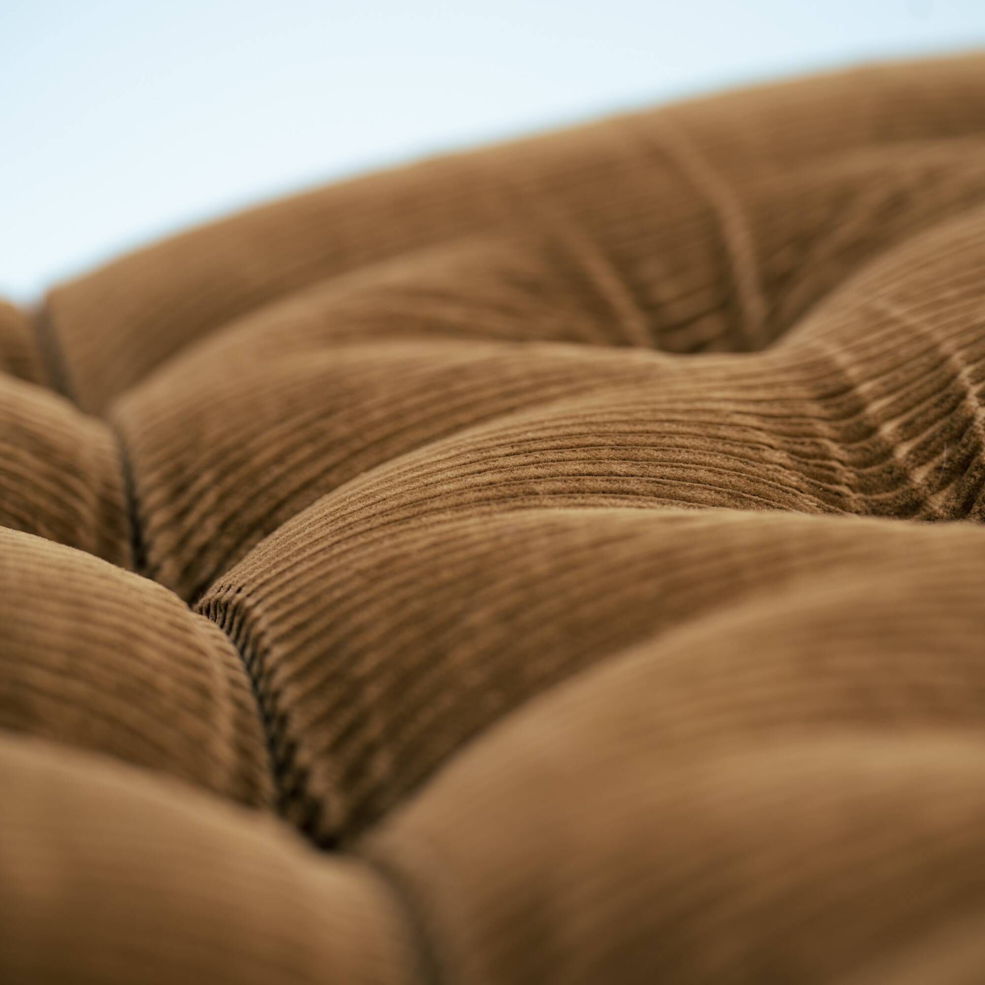Pair of Modular Armchairs in Brown Corduroy by DUX, Sweden, 1970s
