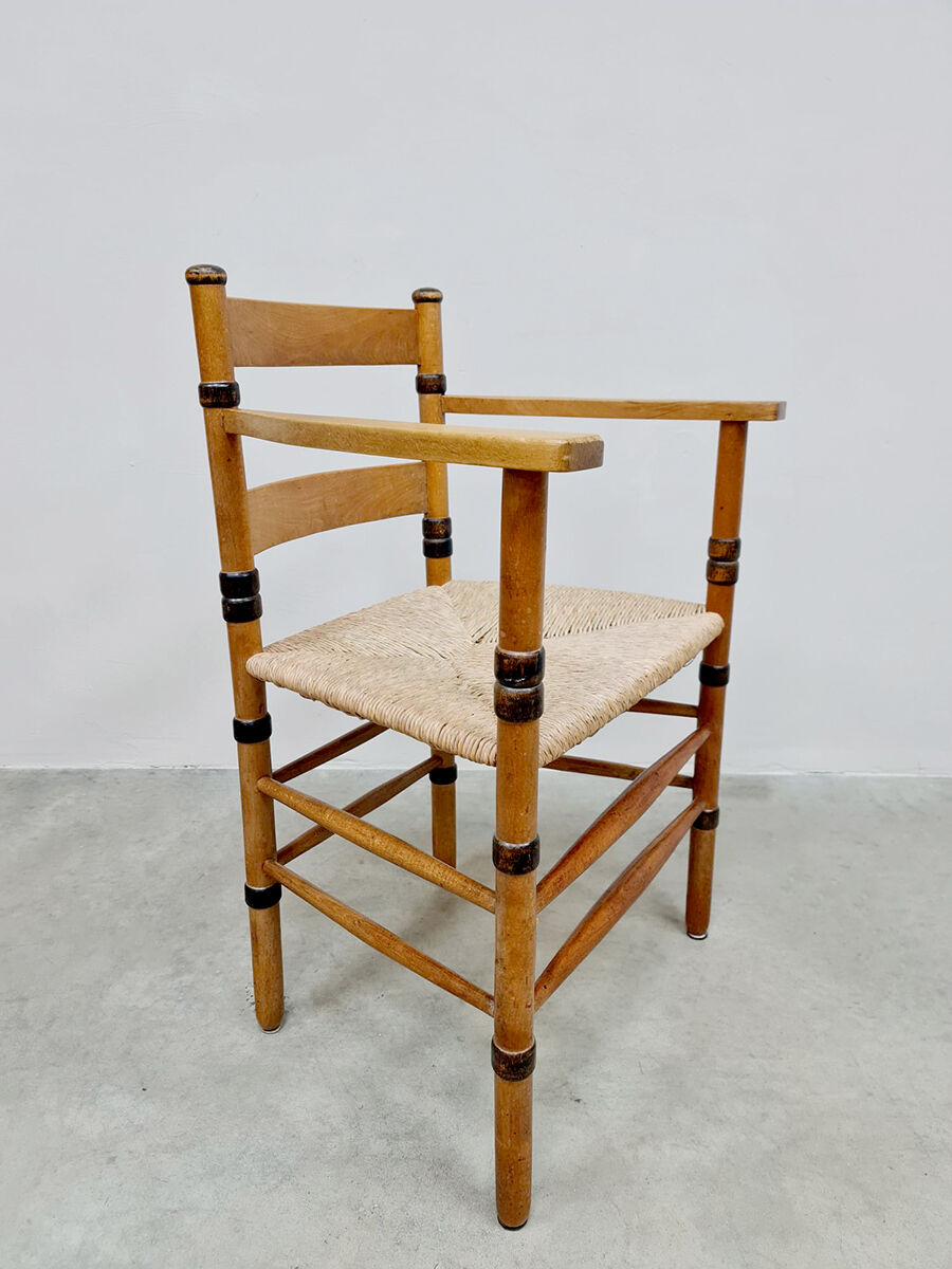 Art Deco rush armchair