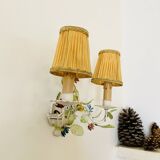 Metal wall light, 2 lights, 1950s