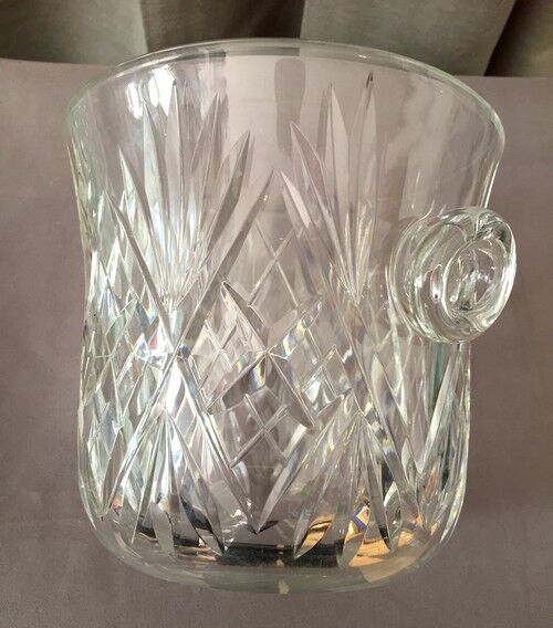 Crystal champagne bucket from st louis modele chantilly