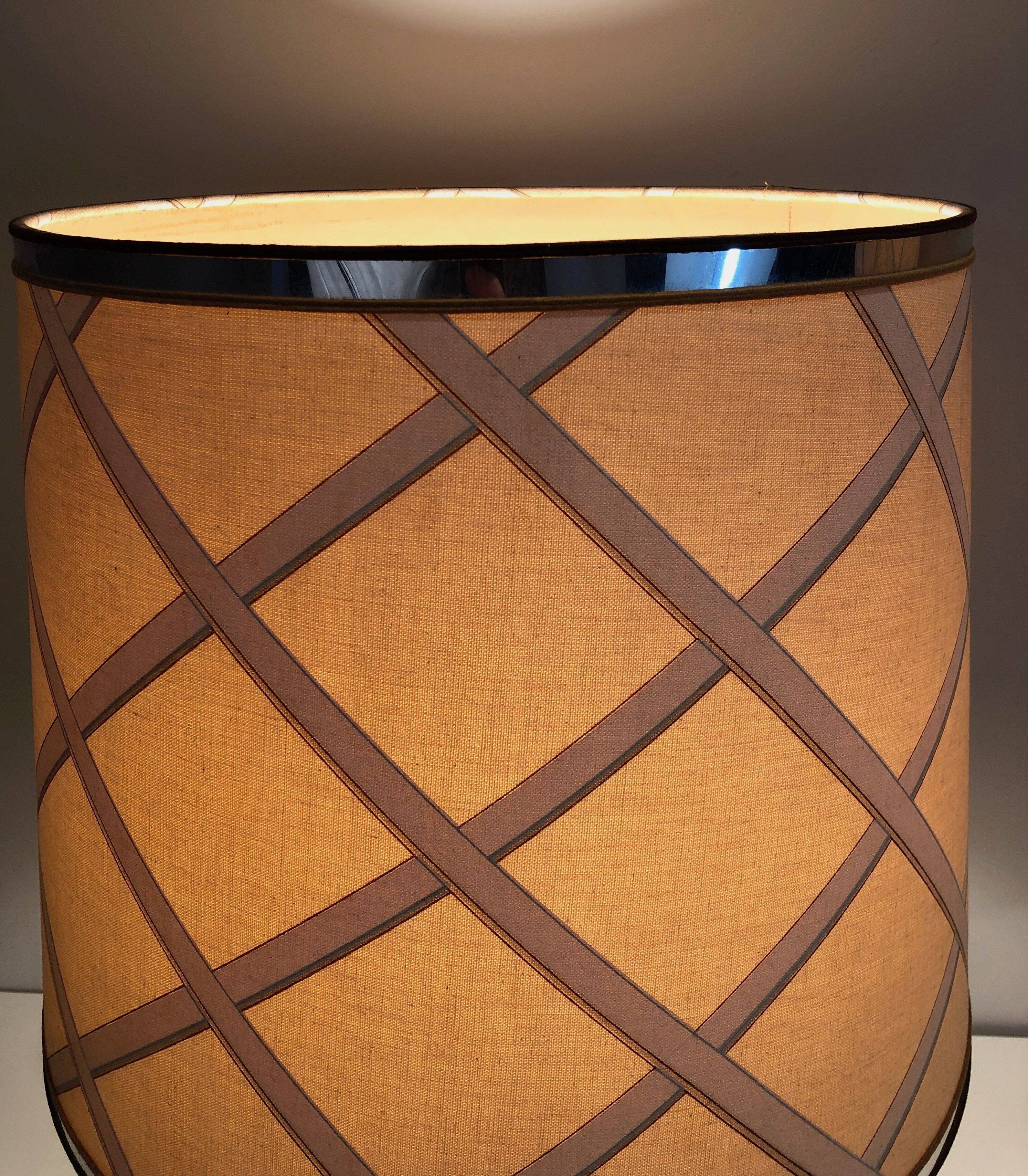 Important pair of ceramic lamps. French work.