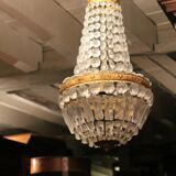 Balloon chandelier bronze frame and crystal grapevines Transition style