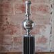 Large floor lamp from Maison Barbier, chrome Bauhaus design lamp.