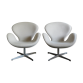 Swan armchairs design Arne Jacobsen for Fritz Hansen, 1960s