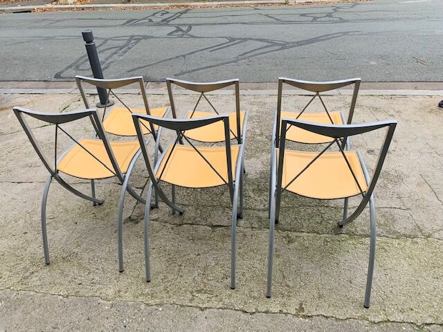 Set of 6 folding chairs from Cattelan