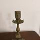 Pair of Gilded Brass Candle Holders Neo-Renaissance Napoleon III Swan Decor