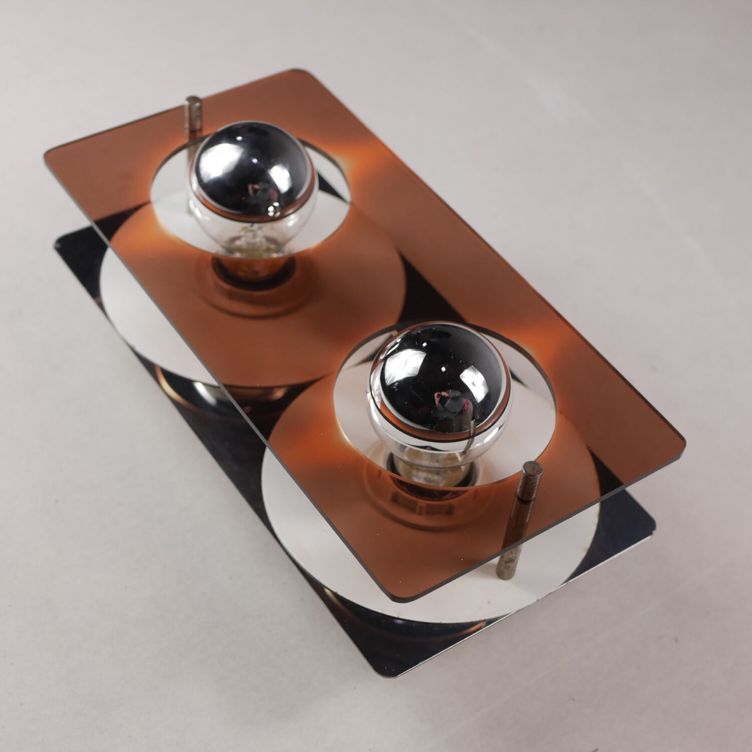 Disco plexi wall lamp by jocelyne trocmé for oxar