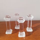 Portes couteau en verre vintage